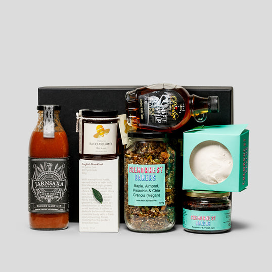 Gift Hampers from Cremorne Street Hampers. Breakfast In Bed Hamper from Cremorne Street Hampers delivered with same day shipping. New house Hamper. New Baby Gift Hamper. 