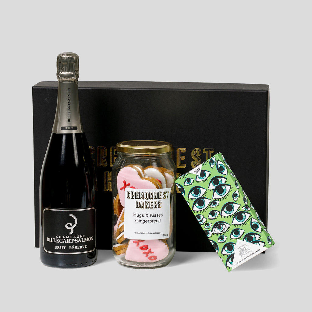 Cremorne Street Hampers - Lovers Delight Valentine's Day Hamper (With French Champagne)